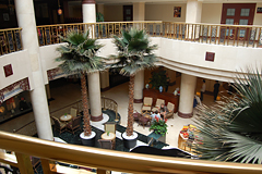Blick in die Lobby von der 2. Etage